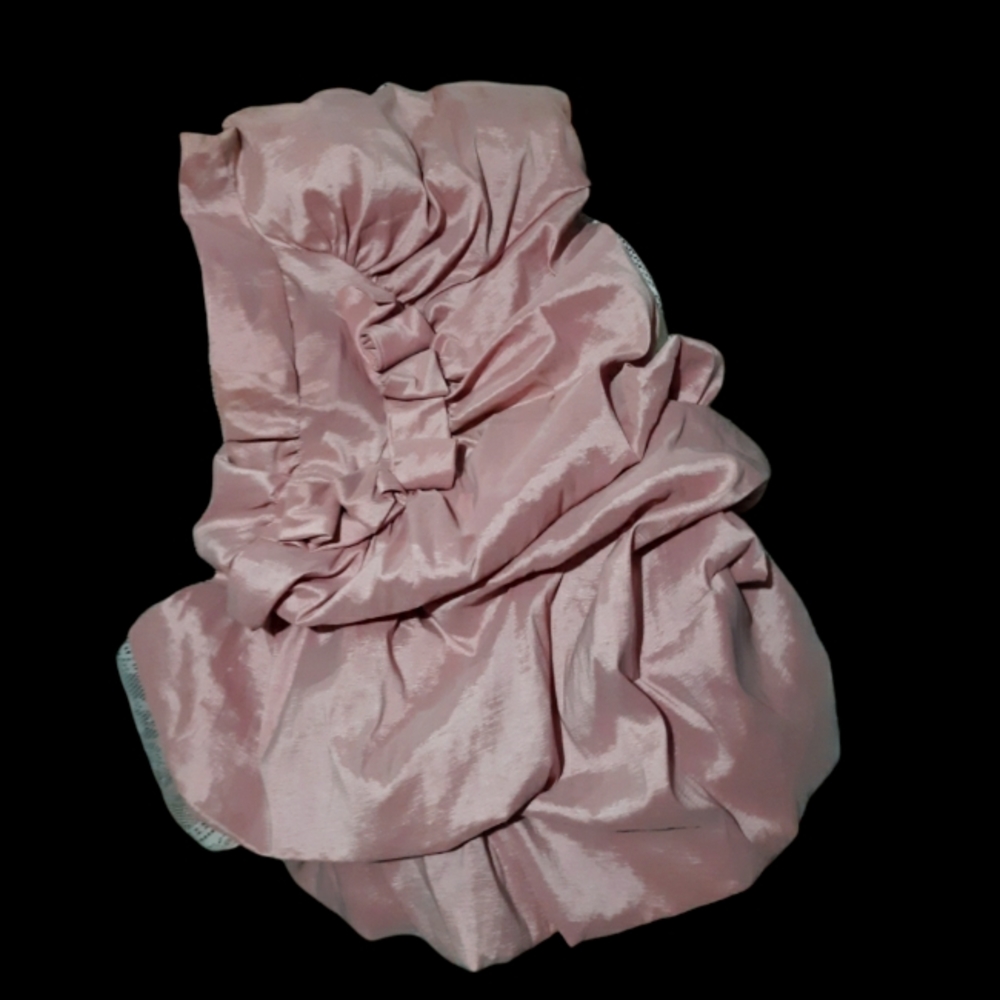Masquerade strapless pink formal dress